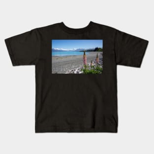 Lupins on the beach. Kids T-Shirt